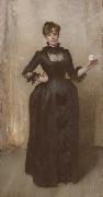 John Singer Sargent Lady With the Rose(Charlotte Louise Burckhardt 1862-1892) (mk18) oil on canvas